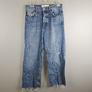 Reformation Wide Leg Fawcett Celctic Wash Jeans Size 27